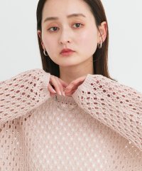 ad thie/アドティエ ad thie 【2025SS新作】ショート丈透かし編みニットプルオーバー/508181986