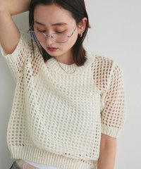 ad thie/アドティエ ad thie 【2025SS新作】スパンコールメッシュニットプルオーバー/508181987