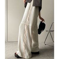 Classical Elf/クラシカルエルフ Classical Elf 大人華やかリラクシー。レース切替パラシュートパンツ/508182009