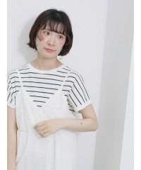 Samansa Mos2 blue/【USAコットン】アソートフレンチスリーブT/508182038