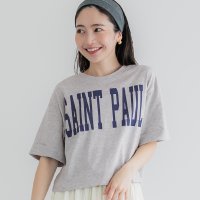 coca/コカ coca クロップド丈ロールアッププリントTシャツ/508182234