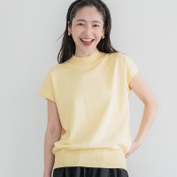 coca/コカ coca シャリ感レーヨンハイネックフレンチスリーブニット/508182240