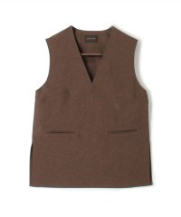 TOMORROWLAND collection/【WEB先行予約】エクストラファインポリエステルトロピカル Vネックトップス/508182281