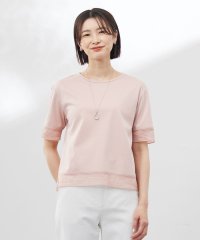 J.PRESS LADIES/【洗える】スムースジャージー レース カットソー/508182541