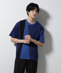 nano・universe/デザイン切替クルーネックTシャツ 半袖/508024440
