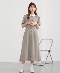 NICOLE CLUB/フロントタブデザインワンピース/508090637