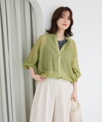 Green Parks/グリーン パークス Green Parks 裾ドロストシアーシャツ/508181341