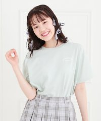 PINK-latte/接触冷感くまちゃんTシャツ/508182312