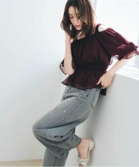 JILL by JILL STUART/ビジュートッピングデニムパンツ/508182778