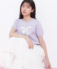 JILL by JILL STUART/リボンジャガードビジューニットトップス/508182782