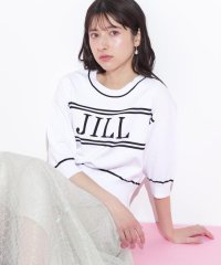 JILL by JILL STUART/バイカラービッグロゴニット五分袖/508182783