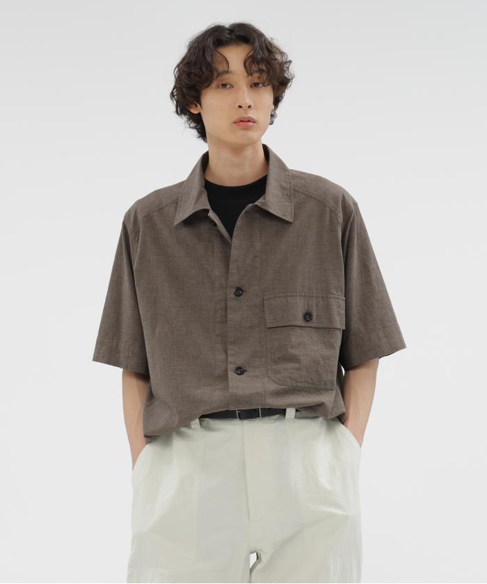 マーガレットハウエル　リネン　シャツ　襟切替　M SHIRTING LINEN(505979834) | マーガレット・ハウエル(MARGARET