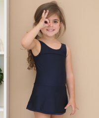 Lace Ladies/レースレディース Lace Ladies 女児 ライン入り ワンピース スクール水着 ガールズ 女子 ワンピース水着 スカート【返品不可商品】/507123079