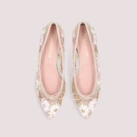 PRETTY BALLERINAS/プリティ・バレリーナ Pretty Ballerinas ELLA flower crochet / エラ フラワー クロシェ ポインテッドシューズ/507866282