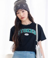 ALGY/サテンアップリケロゴT/507892546