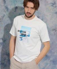 HIDEAWAYS NICOLE/アラカルトプリントクルーネック半袖Tシャツ/508036282