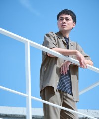 green label relaxing/【WEB限定】JUST fit ドライ オープンカラー ショート スリーブ 半袖 シャツ －ストレッチ・吸水速乾－/508159172