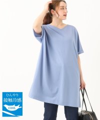 eur3/【大きいサイズ/接触冷感】カノコボクシーシルエットチュニック/508184101