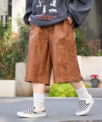 PAL OUTLET/【CIAOPANIC TYPY】ワッペンロゴフェイクレザーハーフショーツ/508184209