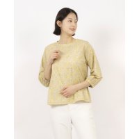 BRODIAEA/ブローディア BRODIAEA ボタニカル柄コットンブラウス7分袖/508184364