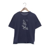 BRODIAEA/ブローディア BRODIAEA ツルサラコットンシリーズ イラストプリント半袖Tシャツ/508184379