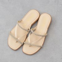ITALIAN SHOEMAKERS/イタリアンシューメーカーズ ITALIAN SHOEMAKERS ダブルビジューストラップトングサンダル/508184468