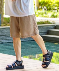 Rocky Monroe/ロッキーモンロー Rocky Monroe 水着 ボードショーツ メンズ 水陸両用 スイムウェア 海パン サーフ ショート ハーフ 短パン イージー 膝丈 無地/508184517