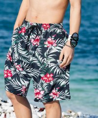 Rocky Monroe/ロッキーモンロー Rocky Monroe 水着 ボードショーツ メンズ 水陸両用 スイムウェア 海パン サーフ ショート ハーフ 短パン イージー 膝丈 無地/508184517