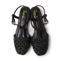 Launa lea/ラウナレア Launa lea 【25SS】メッシュTストラップフラットサンダル(S151)/508184708