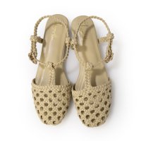 Launa lea/ラウナレア Launa lea 【25SS】メッシュTストラップフラットサンダル(S151)/508184708
