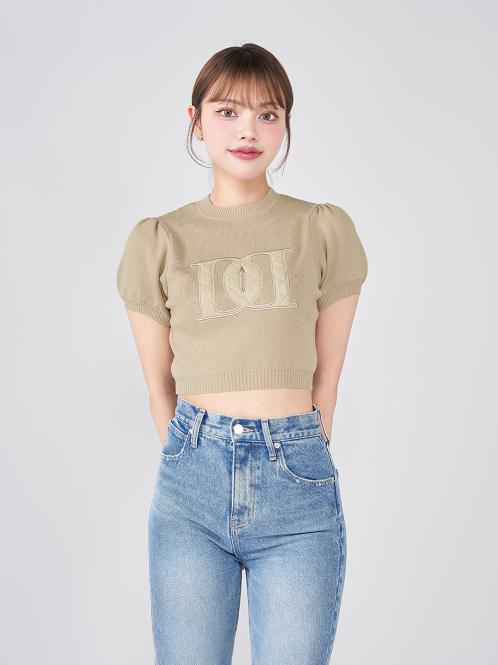 darich ダーリッチ　バックオープンアップリケニットトップス バックオープンアップリケニットトップス – Darich (ダーリッチ)