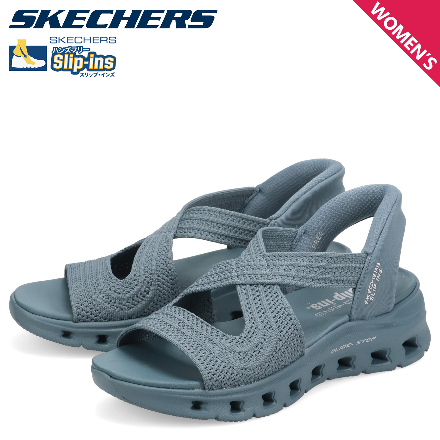 SKECHERS スリップイン サンダル スケッチャーズ SKECHERS スリップインズ グリッド ステップ