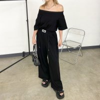 non-hedge/ノンヘッジ non－hedge オフショルプルオーバー・ワイドパンツセットアップ/508184933