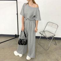 non-hedge/ノンヘッジ non－hedge オフショルプルオーバー・ワイドパンツセットアップ/508184933