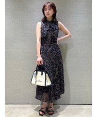 LILY BROWN/ボウタイプリントワンピース/508185170