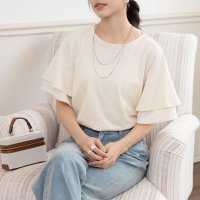 Doux Belle/ドゥー ベル Doux Belle フリル袖 カットソー Tシャツ/508185283
