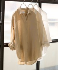 Spick & Span/《追加2》80リネンカシュクールビッグシャツ/508185325