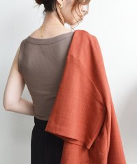 styiro/スタイロ styiro 【なめらかタッチ・伸縮性あり】春夏のインナー使いにリブタンクトップ 無地/508185409