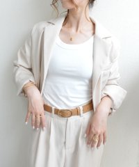 styiro/スタイロ styiro 【なめらかタッチ・伸縮性あり】春夏のインナー使いにリブタンクトップ 無地/508185409