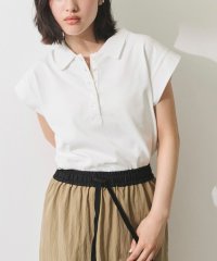 ADAM ET ROPE'/【WEB限定】スリーブレスポロトップス/508185624