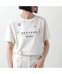 MAX MARA Weekend/ウィークエンド マックスマーラ Weekend Max Mara WEEKEND MAX MARA Tシャツ OLGA ボーダー ロゴ 刺繍/508185706