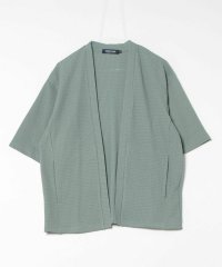 UNION STATION/*WEB限定 シアー ジャガード 5分袖 ボタンレスカーディガン/508185735