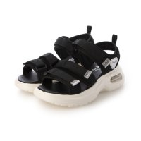 MADFOOT/MADFOOT! マッドフット キッズ エア入り厚底スリーストラップサンダル【幅広3E】スポーティサンダル 子供靴 251004 ブラック/コンビ/508185958