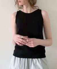 LOWO/ロワ LOWO クルーネックニットタンクトップ/508186009