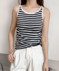 LOWO/ロワ LOWO クルーネックニットタンクトップ/508186009