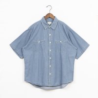 marukawa shonan/マルカワ MARUKAWA 大きいサイズ 3L 4L 5L 5OZ デニムシャツ 半袖 メンズトップス/508186154