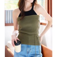 KOBE LETTUCE/コウベレタス KOBE LETTUCE リボンストラップニットベアトップス [C7525]/508186189