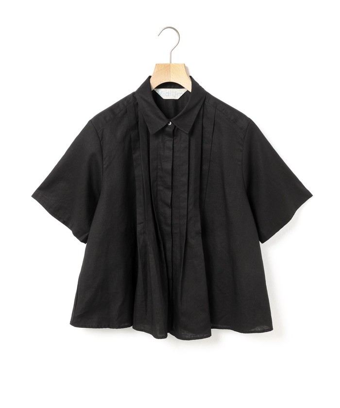 ❗週末限定値下げ中❗ミディウミ　コットンリネン　タックショートシャツ MidiUmi タックショートシャツ(508186223) | ミディウミ(MidiUmi