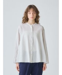 MidiUmi/MidiUmi シアーストライプバックギャザーシャツ/508186224