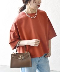 SHIPS any WOMEN/《一部追加予約》SHIPS any:〈洗濯機可能〉インレイ ハーフスリーブ ショートTEE/506374354